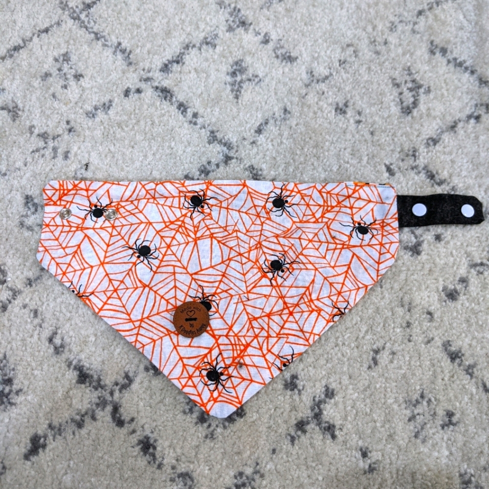 Halloween Reversible Snap Button Pet Bandana